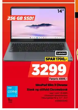 Power Lenovo Ideapad slim 3 chrome slank og stilfuld chromebook tilbud