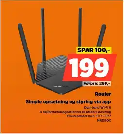 Power Router Simple opsætning og styring via app tilbud
