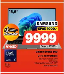 Power SAMSUNG Galaxy Book5 360 2-i-1 konvertibel tilbud