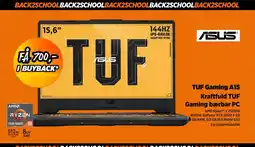 Power ASUS TUF Gaming A15 Kraftfuld TUF Gaming bærbar PC tilbud