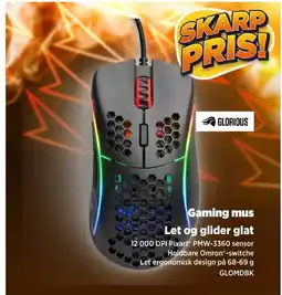 Power Gaming mus Let og glider glat tilbud