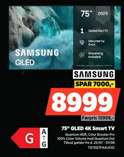 Power SAMSUNG 75" QLED 4K Smart TV tilbud