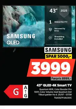 Power 43" QLED 4K Smart TV tilbud
