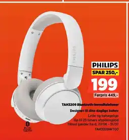 Power PHILIPS TAH3209 Bluetooth-hovedtelefoner Designet til dine daglige behov tilbud