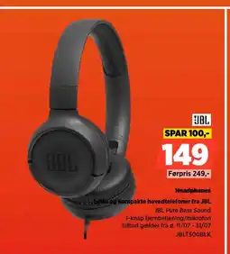 Power JBL Headphones Lette og kompakte hovedtelefoner fra JBL tilbud