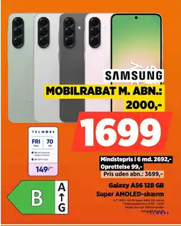 Power Galaxy A56 128 GB Super AMOLED-skærm tilbud
