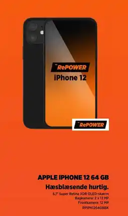 Power APPLE IPHONE 12 64 GB Hæsblæsende hurtig. tilbud