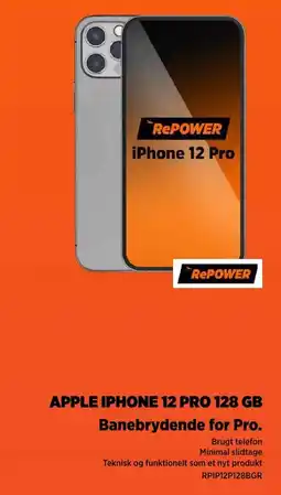 Power APPLE IPHONE 12 PRO 128 GB Banebrydende for Pro. tilbud