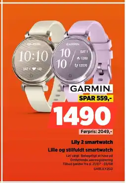 Power GARMIN Lily 2 smartwatch Lille og stilfuldt smartwatch tilbud