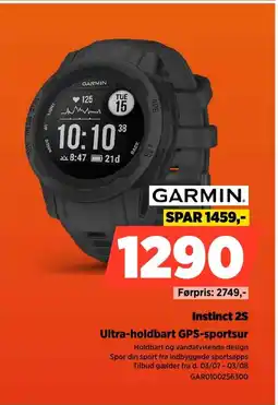 Power GARMIN Instinct 2S Ultra-holdbart GPS-sportsur tilbud