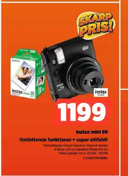 Power instax mini 99 Omfattende funktioner + super stilfuldt tilbud