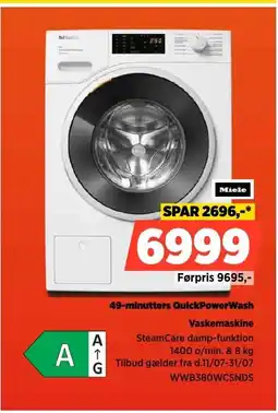 Power Miele 49-minutters QuickPowerWash tilbud