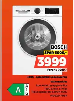 Power BOSCH I-DOS-automatisk sæbedosering Vaskemaskine tilbud