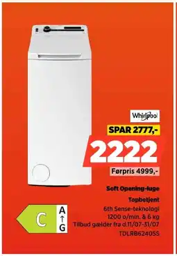 Power Whirlpool Soft Opening-luge Topbetjent tilbud