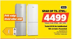 Power Miele Testet til 20 års holdbarhed 186 cm køle-/fryseskab tilbud