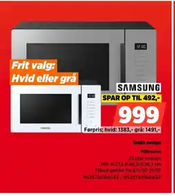Power SAMSUNG Unikt design Mikroovn tilbud