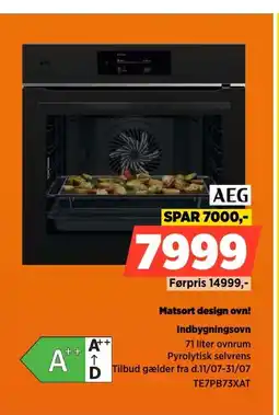 Power AEG Matsort design ovn! Indbygningsovn tilbud