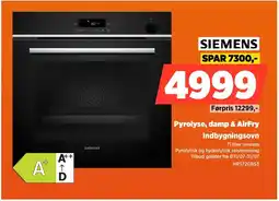 Power SIEMENS Pyrolyse, damp & AirFry Indbygningsovn tilbud