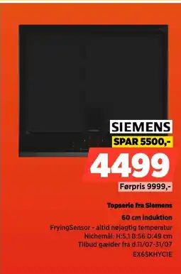 Power Topserie fra Siemens induktion tilbud