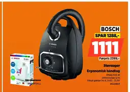 Power BOSCH Støvsuger Ergonomisk håndtag tilbud