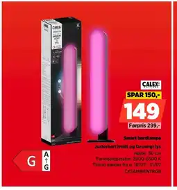 Power CALEX Smart bordlampe Justerbart hvidt og farverigt lys tilbud