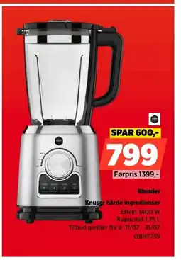 Power Blender Knuser hårde Ingredienser tilbud
