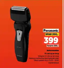 Power Panasonic Barbermaskine Til våd og tør brug tilbud