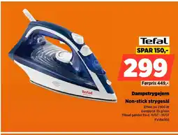 Power Tefal Dampstrygejern Non-stick strygesål tilbud