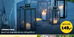 XL-BYG LANTERNER I METAL tilbud