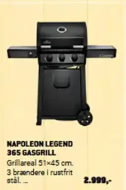 XL-BYG NAPOLEON LEGEND 365 GASGRILL tilbud