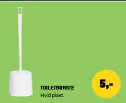 XL-BYG TOILETBØRSTE Hvid plast. tilbud