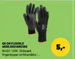 XL-BYG OX-ON FLEXIBLE ARBEJDSHANDSKE tilbud