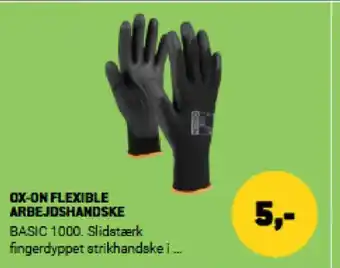 XL-BYG OX-ON FLEXIBLE ARBEJDSHANDSKE tilbud