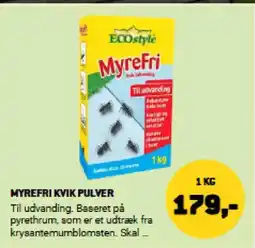 XL-BYG MYREFRI KVIK PULVER tilbud