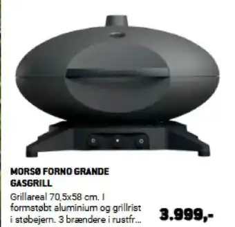 XL-BYG MORSØ FORNO GRANDE GASGRILL tilbud