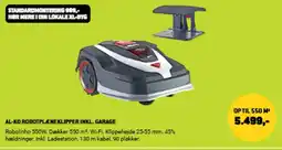 XL-BYG AL-KO ROBOTPLÆNEKLIPPER INKL. GARAGE tilbud