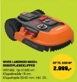 XL-BYG WORX LANDROID M600+ ROBOTPLENEKLIPPER tilbud