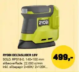 XL-BYG RYOBI DELTASLIBER 18V tilbud