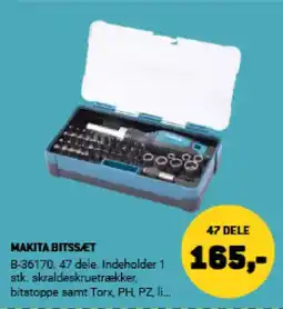 XL-BYG MAKITA BITSS.ET tilbud