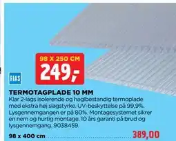 jem & fix TERMOTAGPLADE 10 MM tilbud