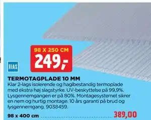 jem & fix TERMOTAGPLADE 10 MM tilbud