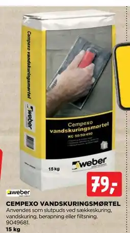 jem & fix CEMPEXO VANDSKURINGSMØRTEL, DKK 79 tilbud