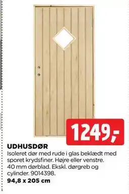jem & fix UDHUSDØR, DKK 1249 tilbud