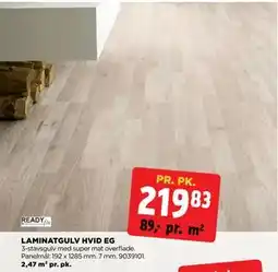 jem & fix LAMINATGULV HVID EG, DKK 219.83 tilbud
