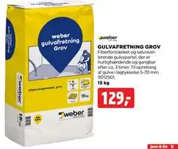 jem & fix GULVAFRETNING GROV, DKK 129 tilbud