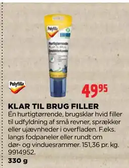jem & fix KLAR TIL BRUG FILLER, DKK 49.95 tilbud