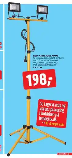 jem & fix LED-ARBEJDSLAMPE, DKK 198 tilbud