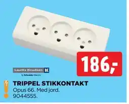 jem & fix TRIPPEL STIKKONTAKT, DKK 186 tilbud