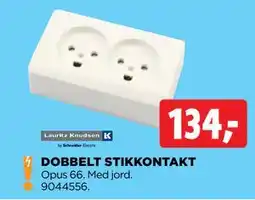 jem & fix DOBBELT STIKKONTAKT, DKK 134 tilbud