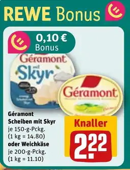 REWE DE GÉRAMONT Scheiben mit skyr tilbud